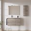 Mueble de baño Sansa suspendido 2 cajones con 1 puerta seno desplazado promocion de Royo